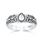 Silver Toe Ring - Butterfly