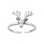 Silver Toe Ring - Deer