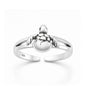 Silver Toe Ring - Baby Turtle