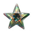 8 mm Star Color CZ Earrings