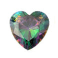 4 mm Heart Color CZ Earrings