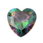 5 mm Heart Color CZ Earrings