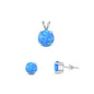 Silver Round Stone Set - 7mm/6mm