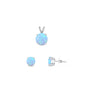 Silver Round Stone Set - 6mm/4mm