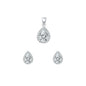 Silver CZ Set - Clear CZ
