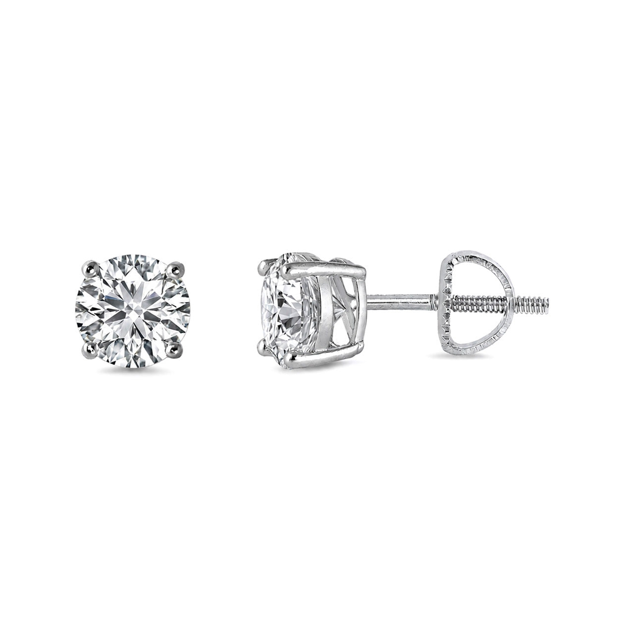 Lab Grown Diamond Earrings - 5 mm