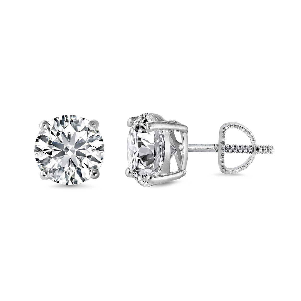 Lab Grown Diamond Earrings - 6.5 mm